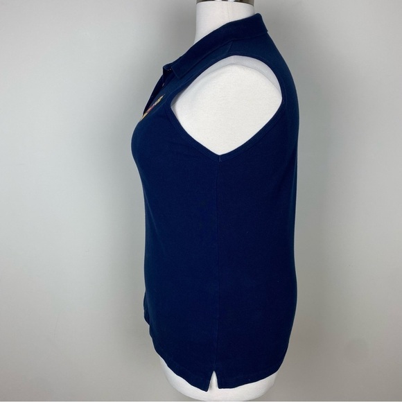 Disney Winnie the Pooh by Jerry Leigh VTG Polo Top Size 1X Navy Blue Sleeveless - Picture 5 of 14